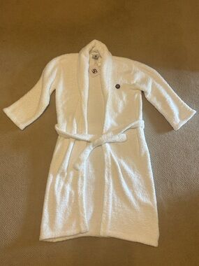 Kashwere White Spa Robe with Belt and Spotify Logo